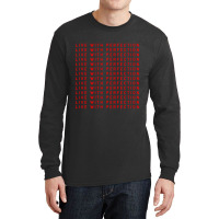 Live With Perfection Red Pattern Aesthetic Long Sleeve Shirts | Artistshot