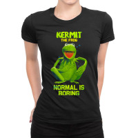 Kermit Normal Is Boring-ujgyb Ladies Fitted T-shirt | Artistshot