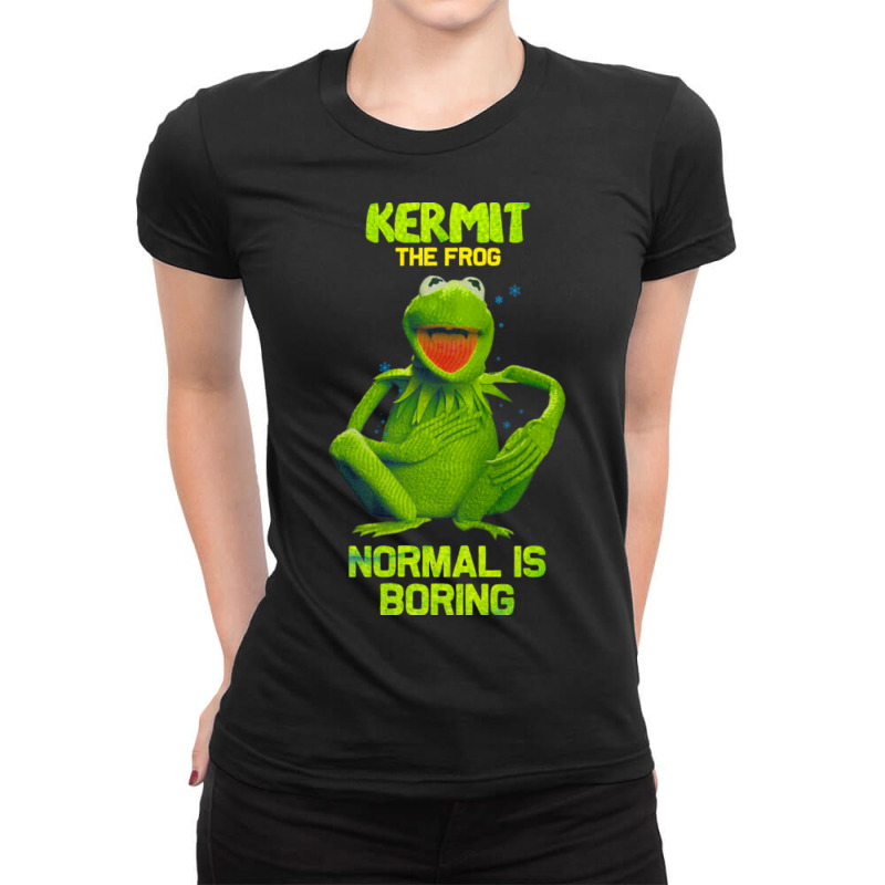 Kermit Normal Is Boring-ujgyb Ladies Fitted T-Shirt by Kenruhaea79 | Artistshot