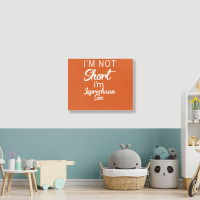 Patricks Day Im Not Short Im Leprechaun Size Landscape Canvas Print | Artistshot