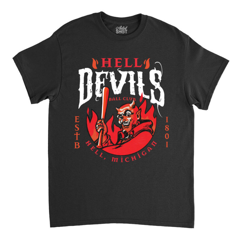 Hell Michigan Devils Classic T-shirt by Kanjolen689 | Artistshot