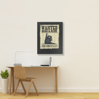 Wanted Dead Or Alive Schrodinger_s Cat Portrait Canvas Print | Artistshot