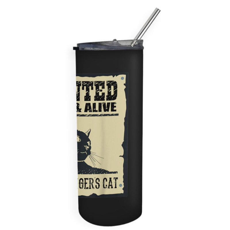 Wanted Dead Or Alive Schrodinger_s Cat Skinny Tumbler by cm-arts | Artistshot