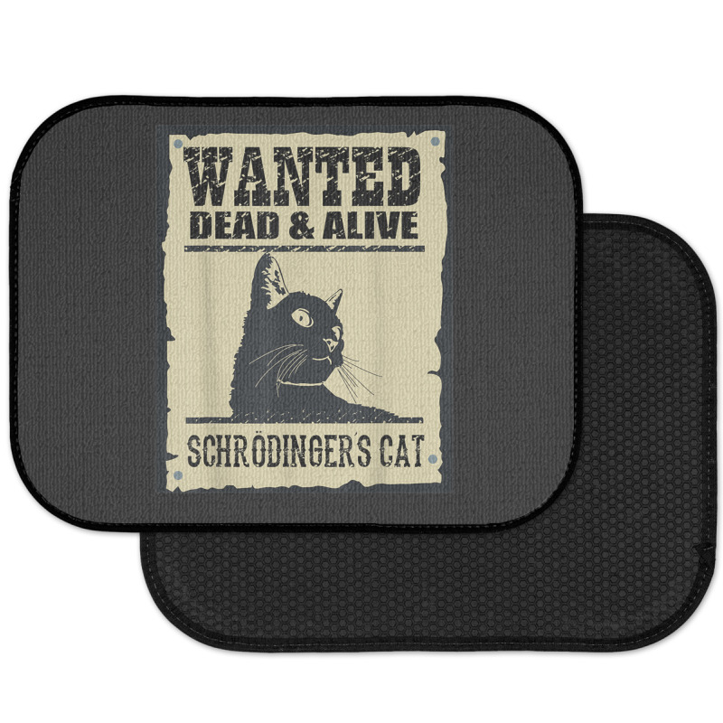 Wanted Dead Or Alive Schrodinger_s Cat Rear Car Mat by cm-arts | Artistshot