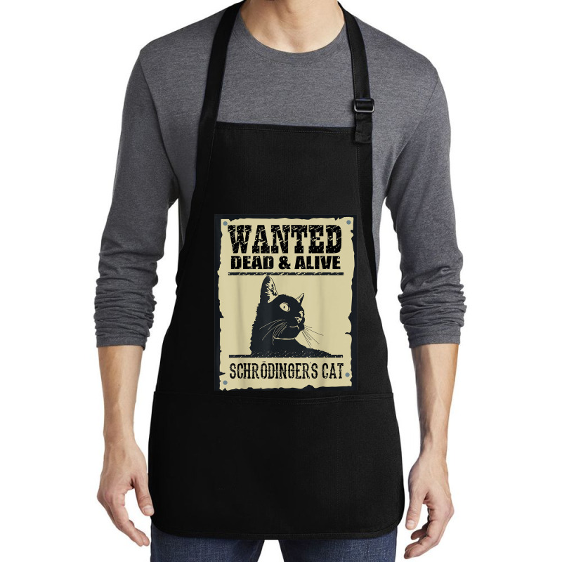 Wanted Dead Or Alive Schrodinger_s Cat Medium-Length Apron by cm-arts | Artistshot