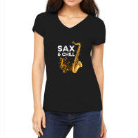 Saxophone Musical Instrument Women's V-neck T-shirt | Artistshot