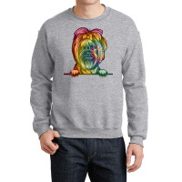 Dog Yorkie Tie Dye T  Shirt Animal Dog Yorkie Tie Dye Color Peeking T Crewneck Sweatshirt | Artistshot