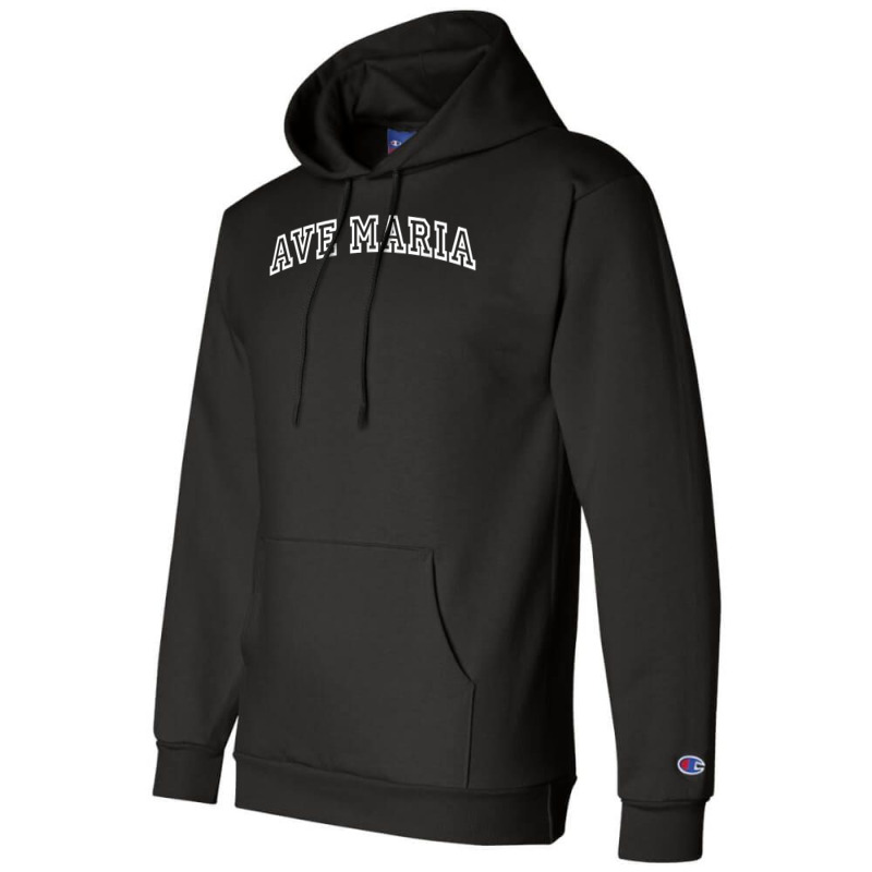 Ave Maria Athletic Arch College University Alumni T Shirt Champion Hoodie by cm-arts | Artistshot