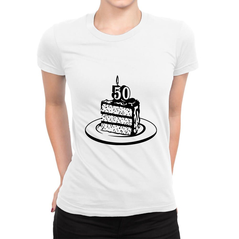 Milestone 50 Ladies Fitted T-Shirt by cosmicskulles | Artistshot