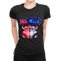 Hello! Ladies Fitted T-shirt | Artistshot