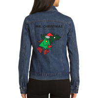 Mr. Men Mr. Christmas Ladies Denim Jacket | Artistshot