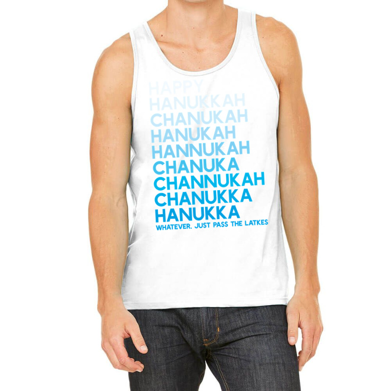 Happy Hanukkah Jewish Holiday Chanukah Menorah Dreidel Tank Top | Artistshot