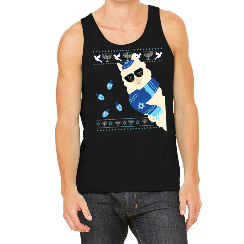 Happy Hanukkah Jewish Llamakkah Christmas Pajama Jewish Gift Tank Top | Artistshot