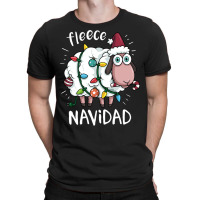 Fleece Feliz Navidad Funny Cute Sheep Christmas T-shirt | Artistshot