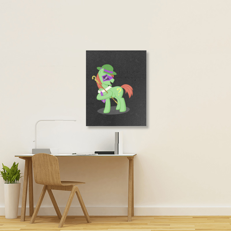 The Riddler - Unique Unicorn  Premium Portrait Canvas Print | Artistshot