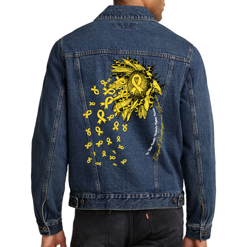 Embryonal Rhabdomyosarcoma Survivor T  Shirt Embryonal Rhabdomyosarcom Men Denim Jacket | Artistshot