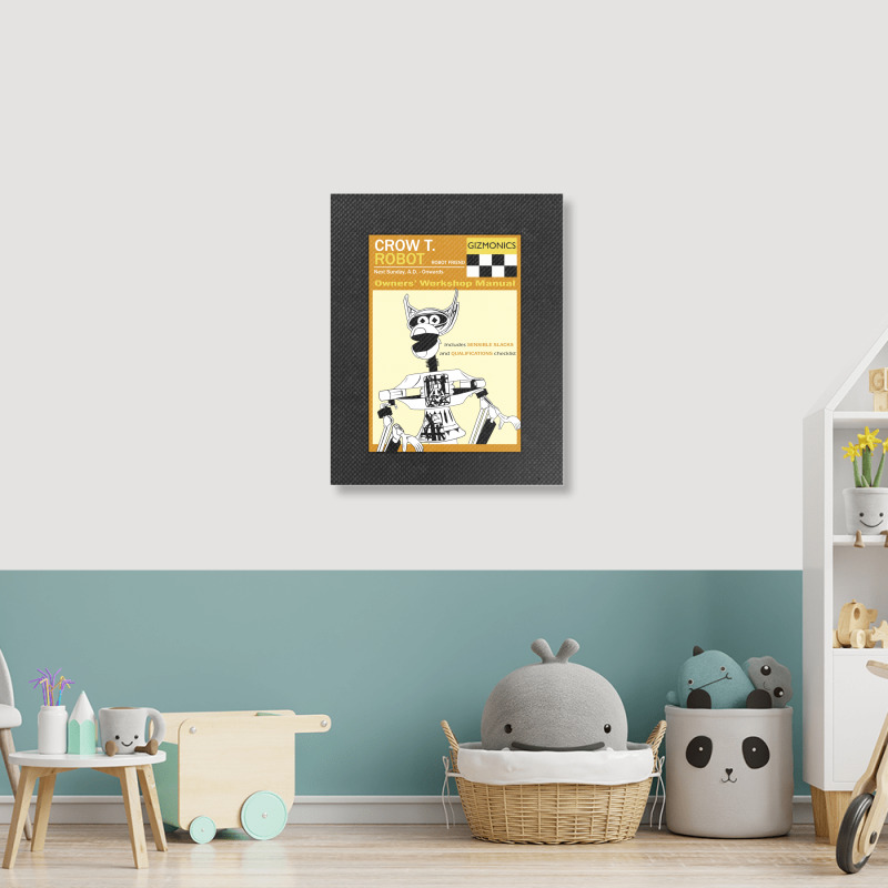 Crow T. Robot Owners Manual Portrait Canvas Print | Artistshot