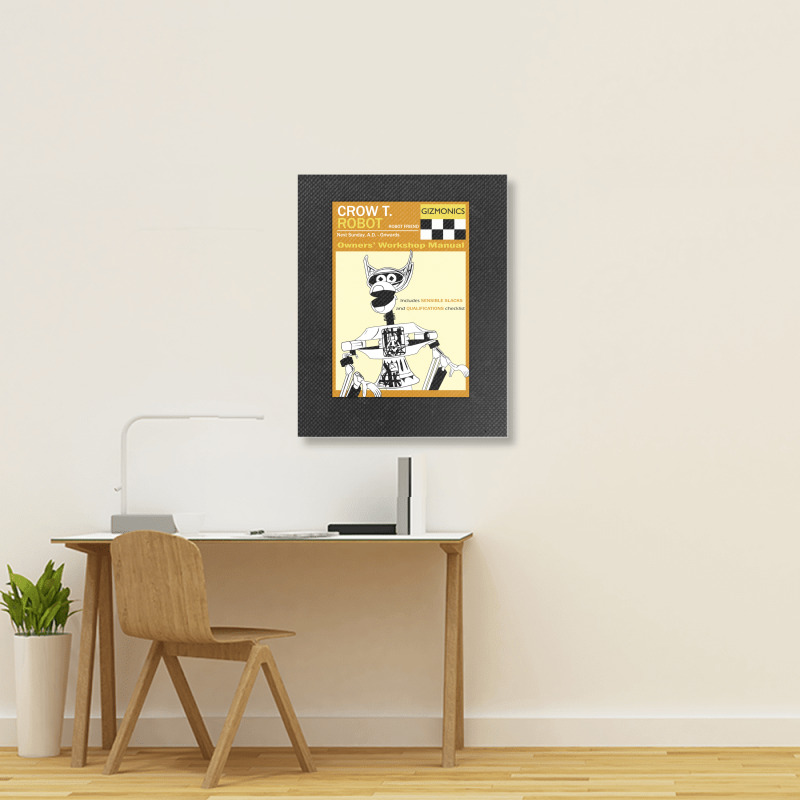 Crow T. Robot Owners Manual Portrait Canvas Print | Artistshot