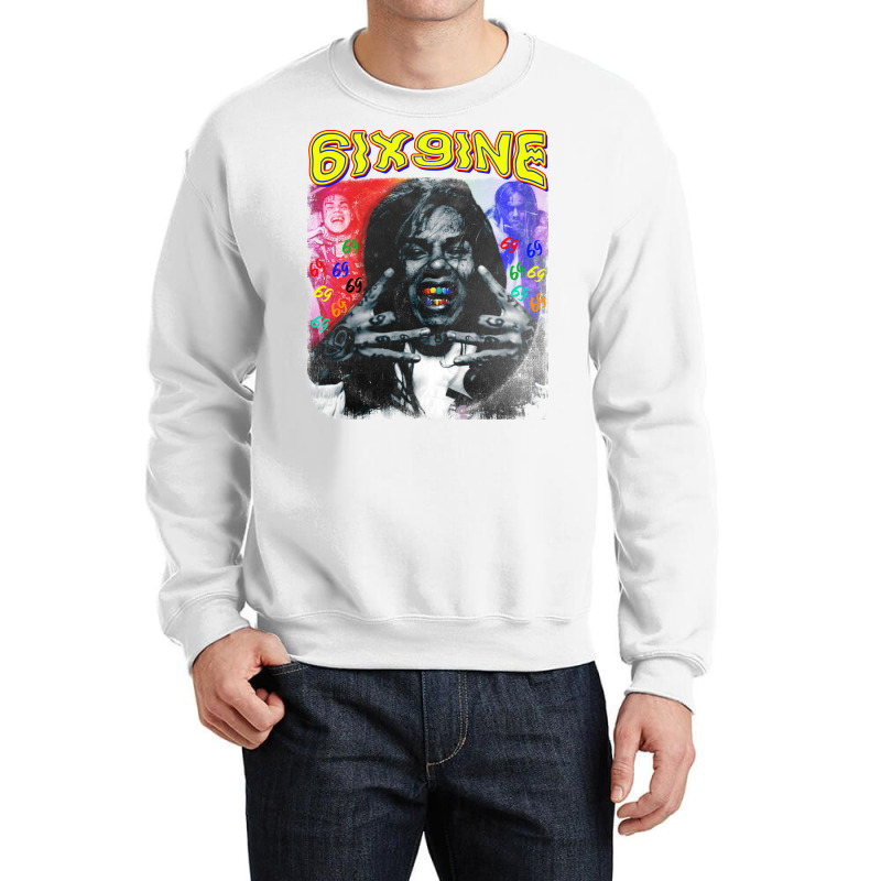 Custom 6ix9ine Tekashi 69 Mugshot Six Nine Crewneck Sweatshirt By