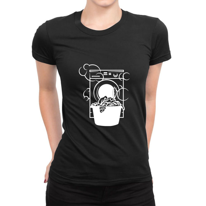 Washing Machine Ladies Fitted T-Shirt by cosmicskulles | Artistshot