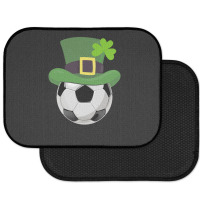 St Patricks Day Soccer Shamrock Rear Car Mat | Artistshot