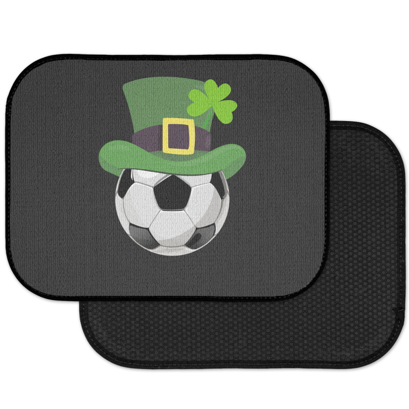 St Patricks Day Soccer Shamrock Rear Car Mat | Artistshot