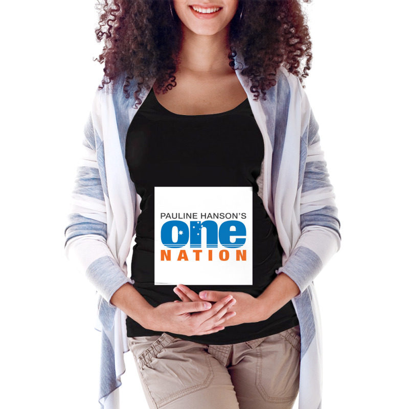 Pauline Hanson_s One Nation Australia Political Party Maternity Scoop Neck T-shirt by cm-arts | Artistshot