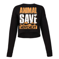 Save Animals T  Shirt Animals Save Movement Shelter Love Pets Animal Q Cropped Sweater | Artistshot