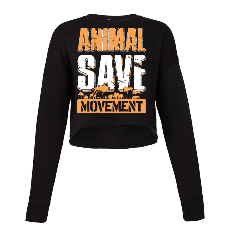 Save Animals T  Shirt Animals Save Movement Shelter Love Pets Animal Q Cropped Sweater by pintailminnow | Artistshot