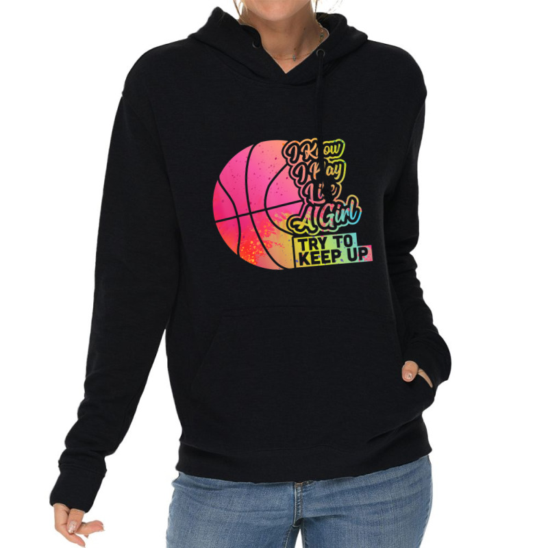 Basketball Women Team Play Like A Girl Basketball Lightweight Hoodie | Artistshot