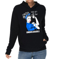 Huntington's Disease Awareness Unbreakable Warrior Lightweight Hoodie | Artistshot