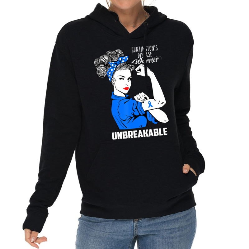 Huntington's Disease Awareness Unbreakable Warrior Lightweight Hoodie | Artistshot