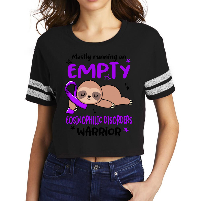 Eosinophilic Disorders Awareness T  Shirt Mostly Running On Empty Eosi Scorecard Crop Tee by dancerkind | Artistshot