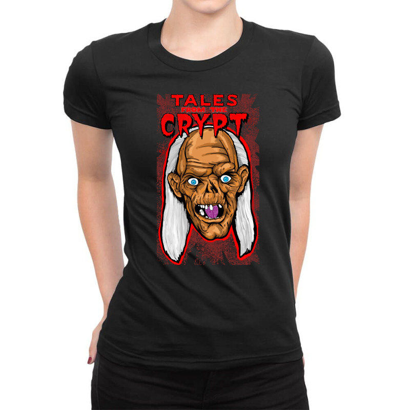 Tales Crypt, The Tales Crypt, Crypt Keeper, Headshot, Tales Crypt Art, Ladies Fitted T-Shirt by SHUOPPIR333 | Artistshot