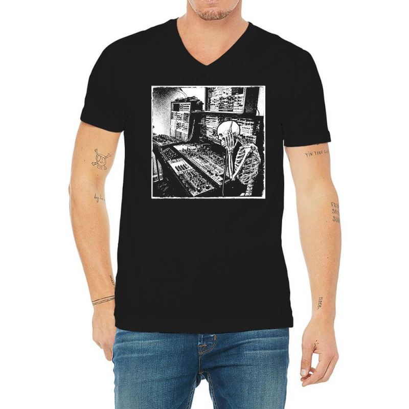 Electronic Music Synthesizer Techno Music Dj Producer T Shirt V-neck Tee | Artistshot