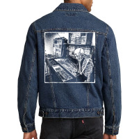 Electronic Music Synthesizer Techno Music Dj Producer T Shirt Men Denim Jacket | Artistshot