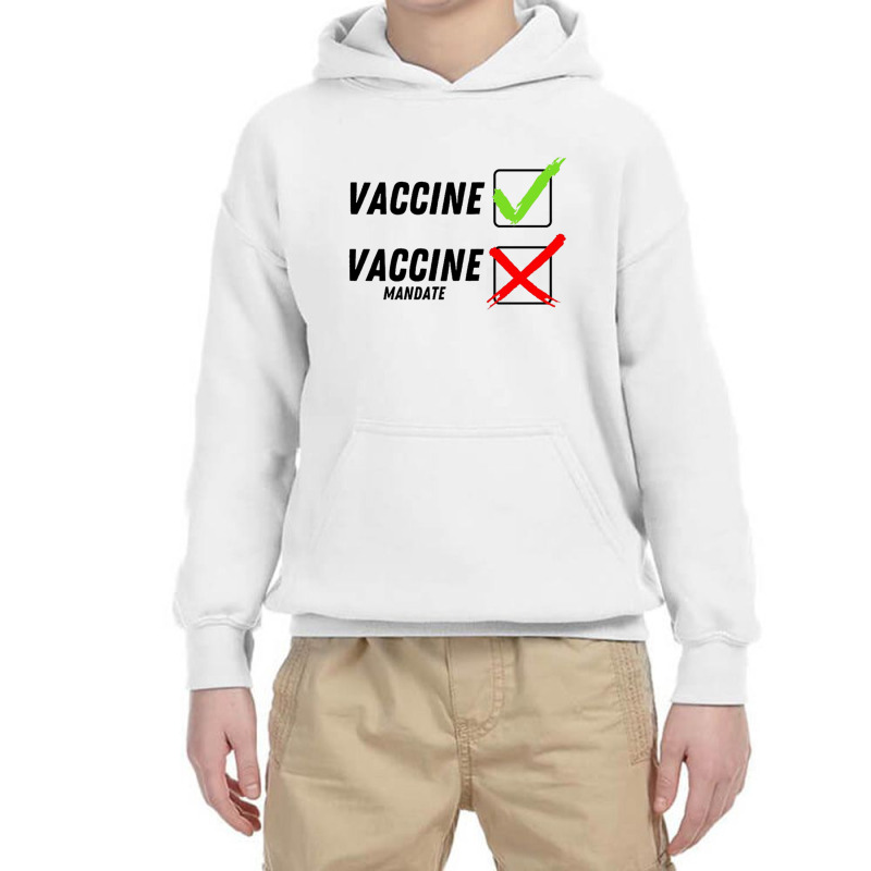 Stop The Vaccine Mandate Youth Hoodie by Lydiakloppe | Artistshot