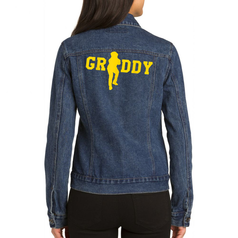 Griddy Break Dance Griddy Design T Shirt Ladies Denim Jacket by cm-arts | Artistshot