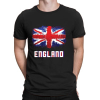 I Love England British English Union Jack Flag   Britain T-shirt | Artistshot