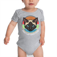 Funny Siamese Quote, Siamese Free Lap Warming Vintage, Cool T Shirt Baby Bodysuit | Artistshot