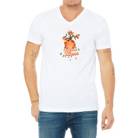 Autumnal Leaves V-neck Tee | Artistshot