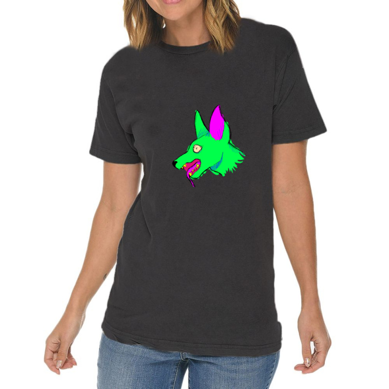 Neon Rabid Zombie Dog 1 Vintage T-Shirt by KelcieWhite | Artistshot