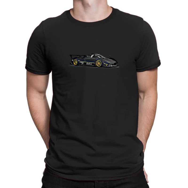 Pagani Zonda R Supercar Racing Cartoon T-Shirt by RickyRamshur | Artistshot