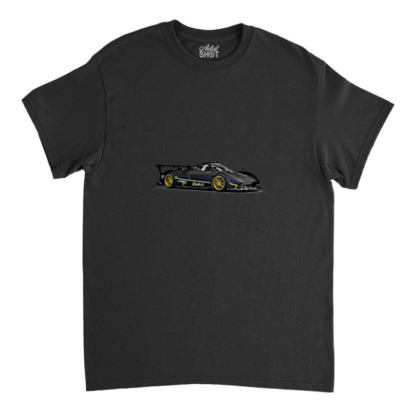 Pagani Zonda R Supercar Racing Cartoon Classic T-shirt by RickyRamshur | Artistshot