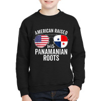 American Raised With Panamanian Roots Usa Panama Flag Tank Top Youth Sweatshirt | Artistshot