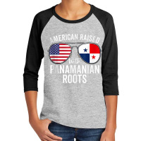 American Raised With Panamanian Roots Usa Panama Flag Tank Top Youth 3/4 Sleeve | Artistshot