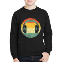 Vintage Headphone Art Men Women Boy Girl Dj Music Producers Youth Sweatshirt | Artistshot