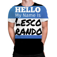 Hello My Name Is Lesco Brandon Funny Let S Go Brandon T Shirt All Over Men's T-shirt | Artistshot
