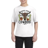 Halloween Howdy Rodeo Simmer Down Cowboy Western Vintage Retro Youth Tee | Artistshot