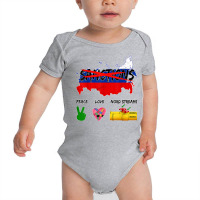 Peace Love And Nord Streams Remove All Sanctions On Russia T Shirt Baby Bodysuit | Artistshot